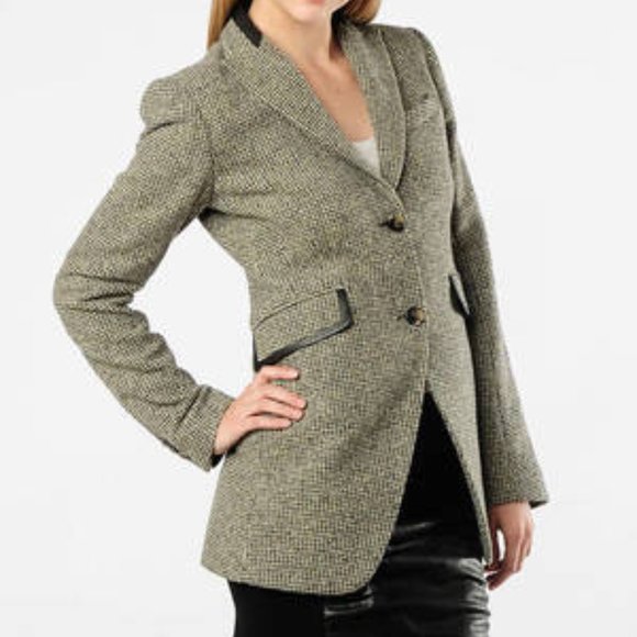 4/S Theory Aerianna Tweed Blazer Riding Jacket - Picture 5 of 8